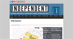 Desktop Screenshot of clarkcollegeindependent.com